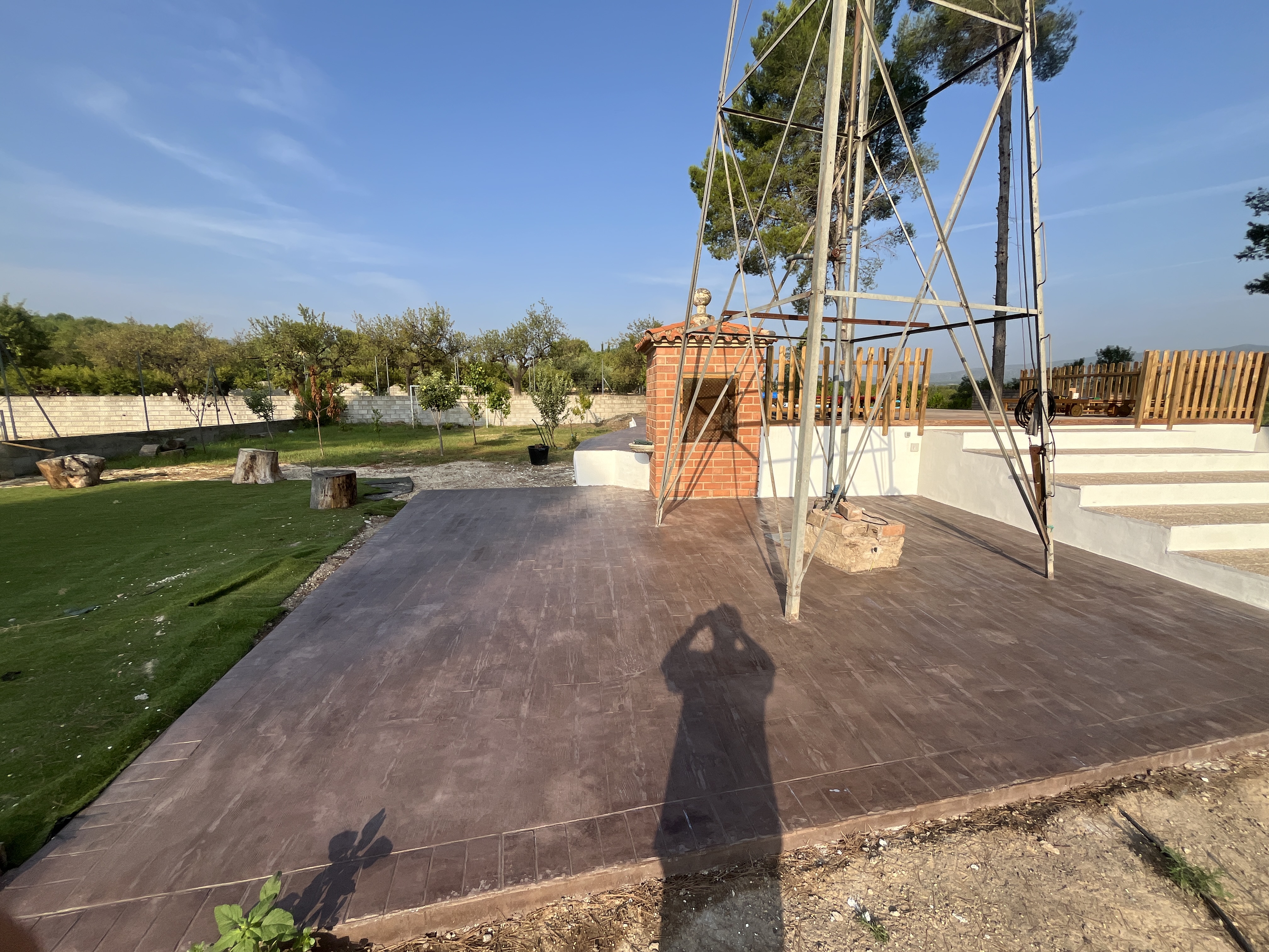 Hormigón Impreso imitación madera